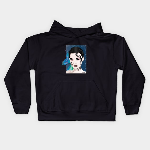 savage siren slay Kids Hoodie by G9Design